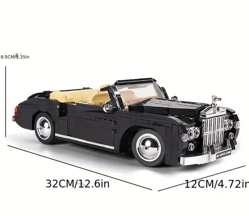 Rolls Roys Retro Negro Mould King Lego Alternativo