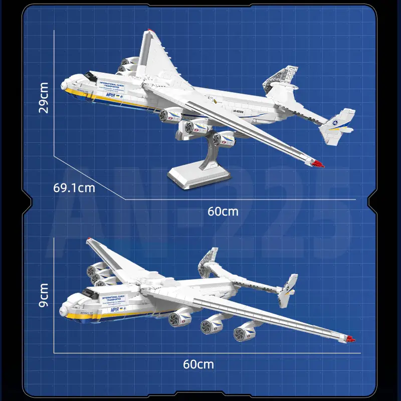 Avión AN-225 Antonov JieStar Lego alternativo