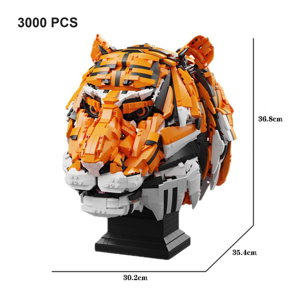 Casco Cabeza de Tigre WANZPITS Lego alternativo 3000 piezas