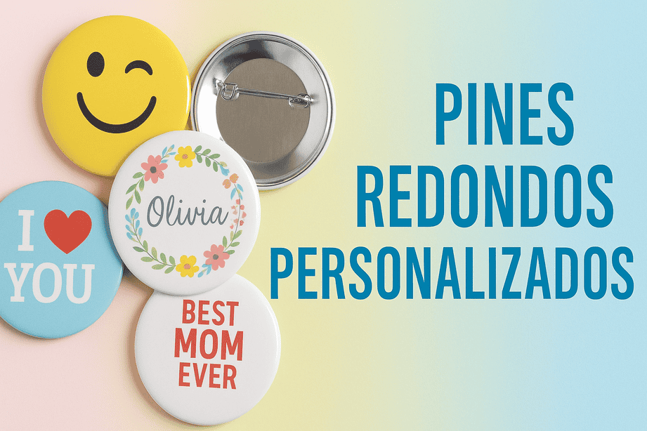 Pins redondos personalizados manualidades para regalar