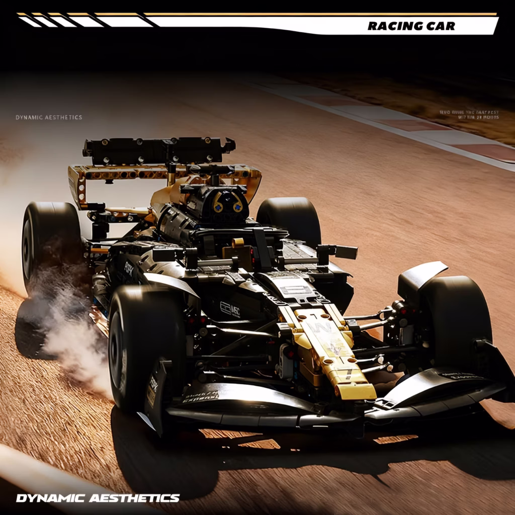 Gold Formula 1 Car f1 lego alternativo
