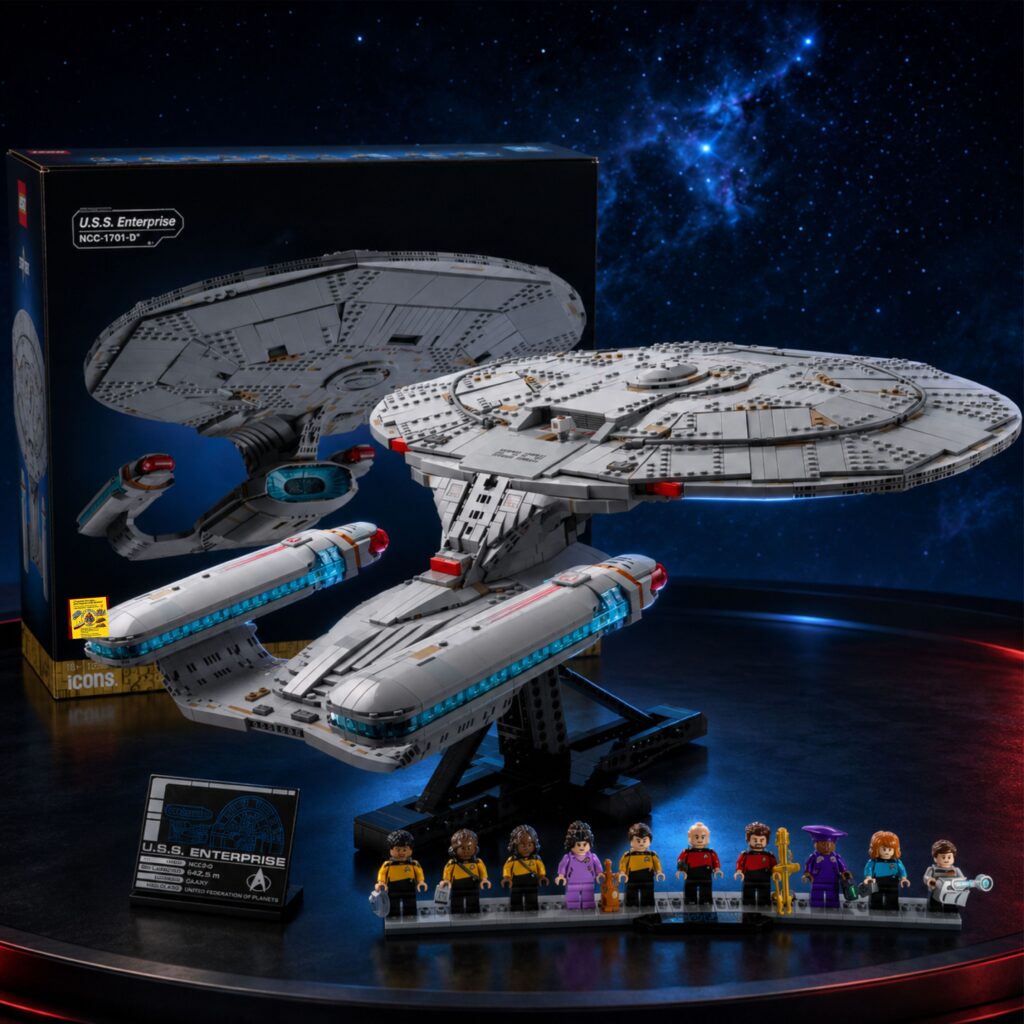 U.S.S. Enterprise Star Trek Lego Alternativo con caja y minifiguras