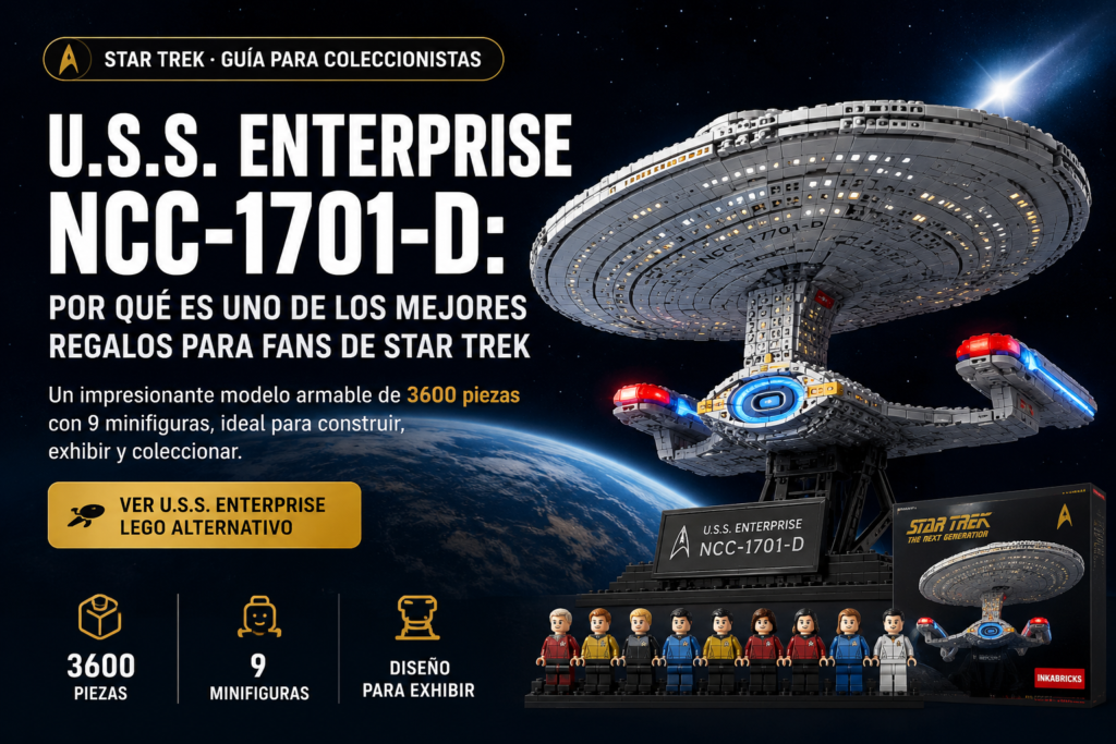 U.S.S. Enterprise NCC-1701-D: el regalo ideal para fans de Star Trek
