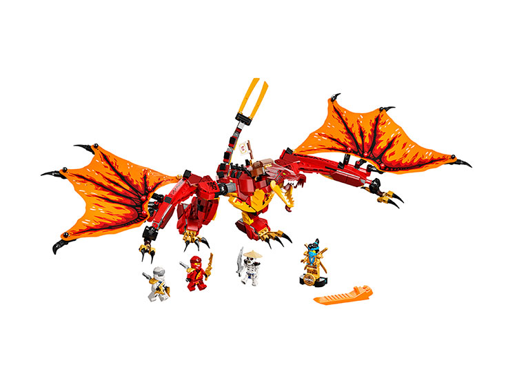 Dragón de Fuego Lego alternativo Ninjago Ninja Go Perú